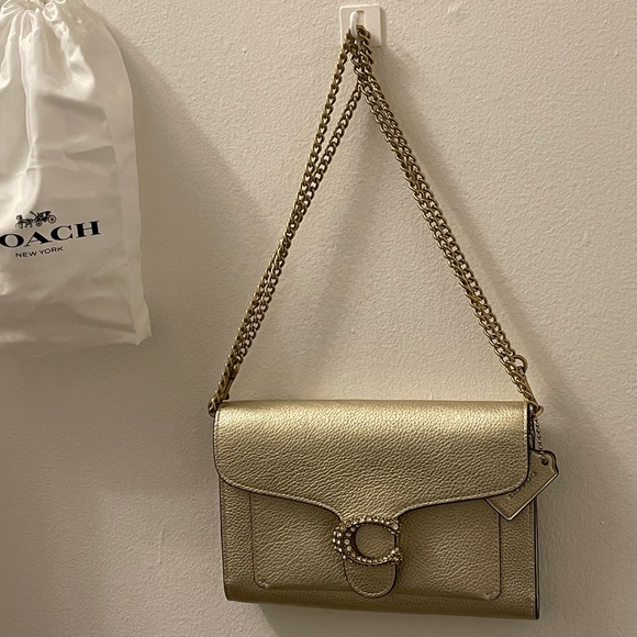 Coach | Metallic Soft Gold Tabby Chain Clutch ***NWOT*** - Picture 5 of 6